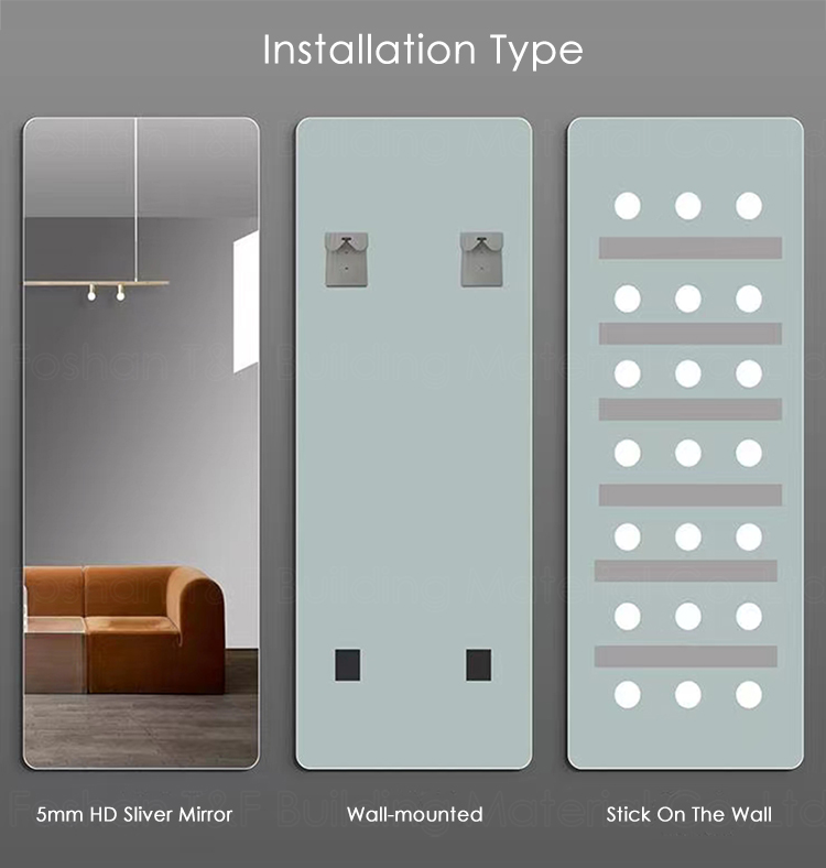 Wholesale Long Backlit Frameless Glass Dressing Bathroom Wall Mirror Illuminated Smart LED Full Length Mirror
