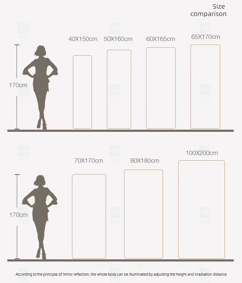 Large Glass Wall Beauty Hair Salon Bathroom Dressing Illuminated Full Body Length Mirror With Led Lights