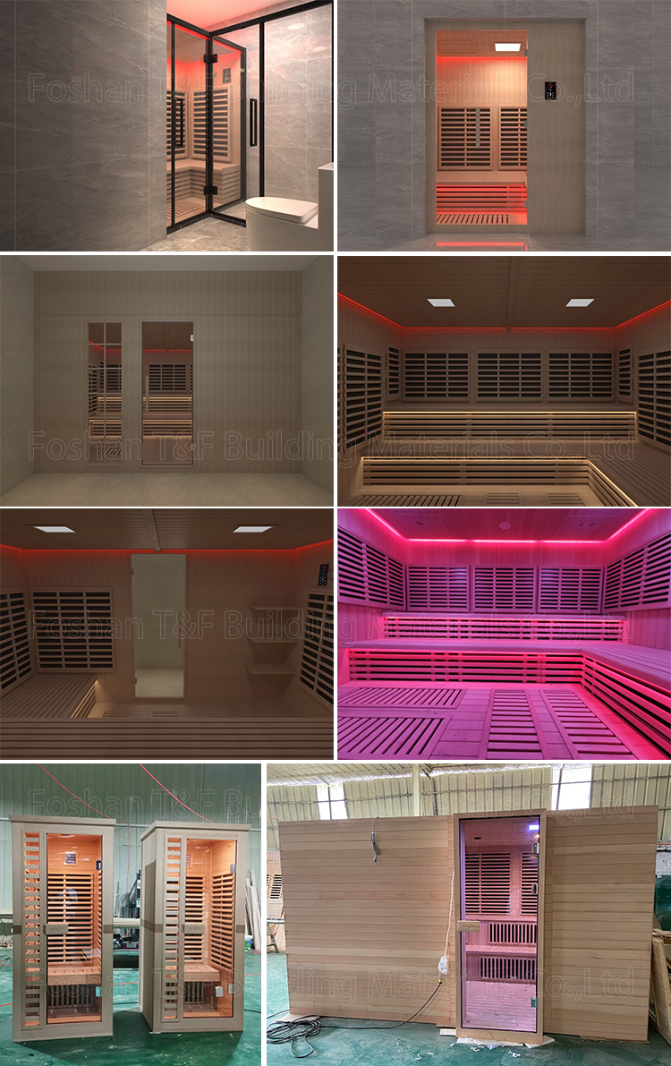 Multifunctional Smart Wooden Spa Massage Shower Cubicle Wet Steam and Dry Sauna Bath Room