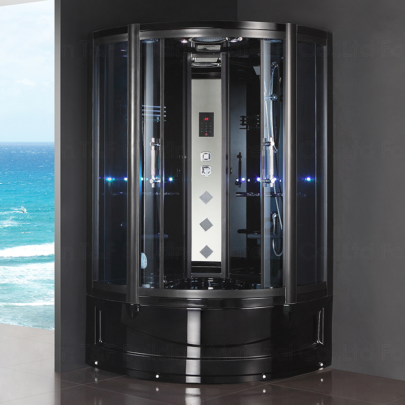 Portable Glass Sliding Door Bathroom Steam Room Shower Box Corner Sauna Steam Shower Cabin