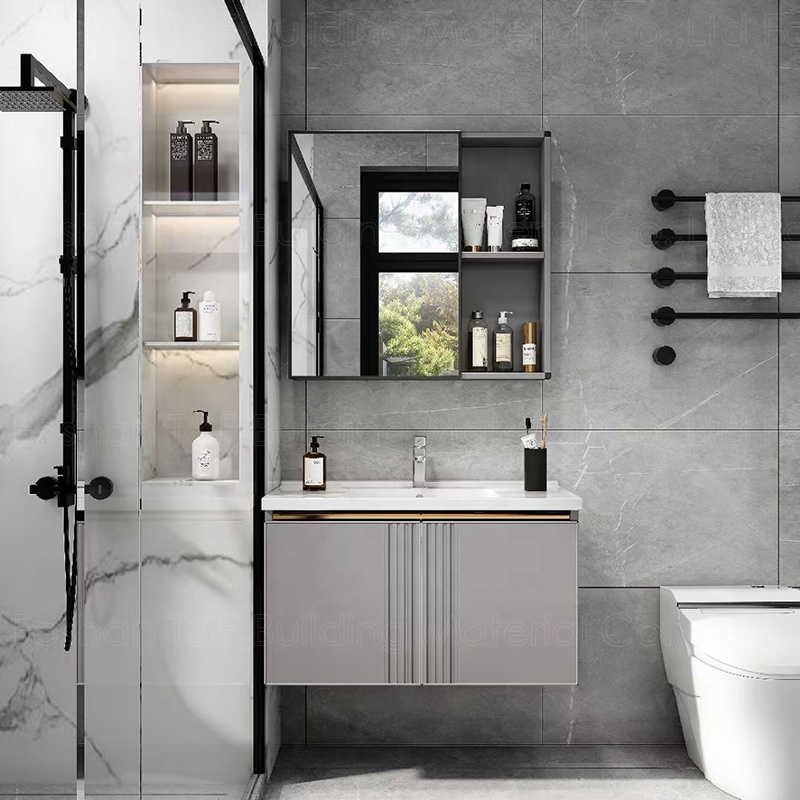 Foshan Storage Over Toilet Modern Washroom Cabinet Bathroom Mirror Cabinet With Light