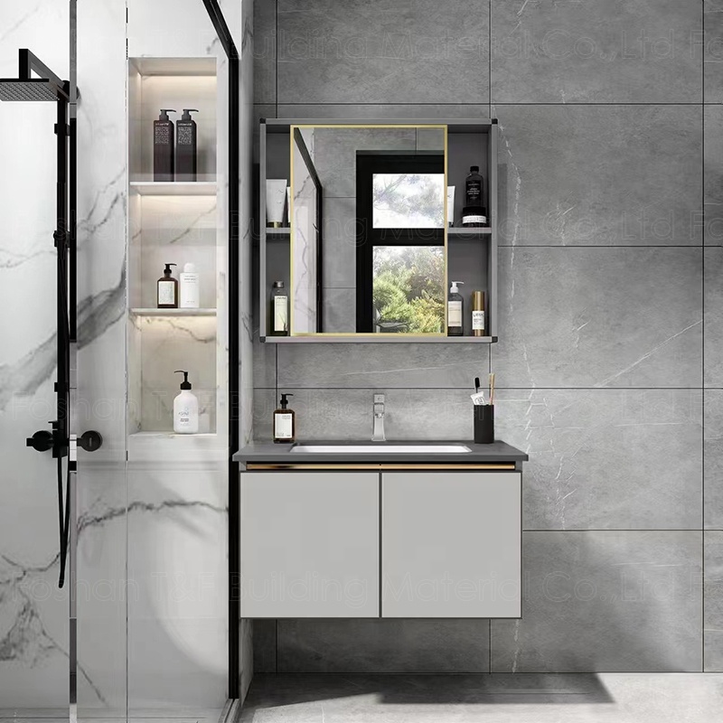 Foshan Storage Over Toilet Modern Washroom Cabinet Bathroom Mirror Cabinet With Light