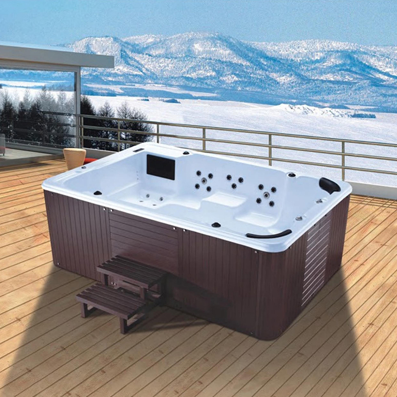 Large Outdoor Whirlpool Massage Bathtub Wood Fired Warm Swim Pool Hot Tub and Spas
