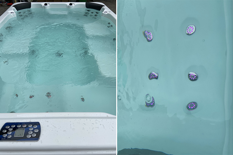 Large Outdoor Whirlpool Massage Bathtub Wood Fired Warm Swim Pool Hot Tub and Spas