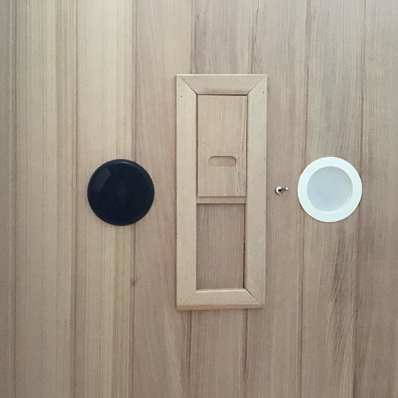 1 Person Solid Wood Far Infrared Indoor Sauna Bath Box Traditional Finish Steam Sauna Room