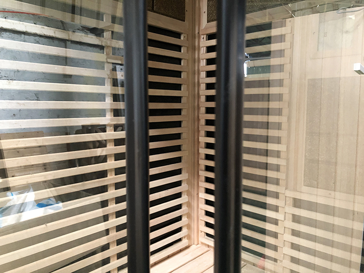 1 Person Solid Wood Far Infrared Indoor Sauna Bath Box Traditional Finish Steam Sauna Room