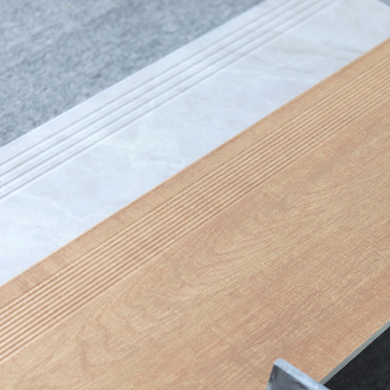 Interior Decorative Non-slip Stair Tiles Treads Design Ceramic Matte Glazed Porcelain Floor Stair Tiles