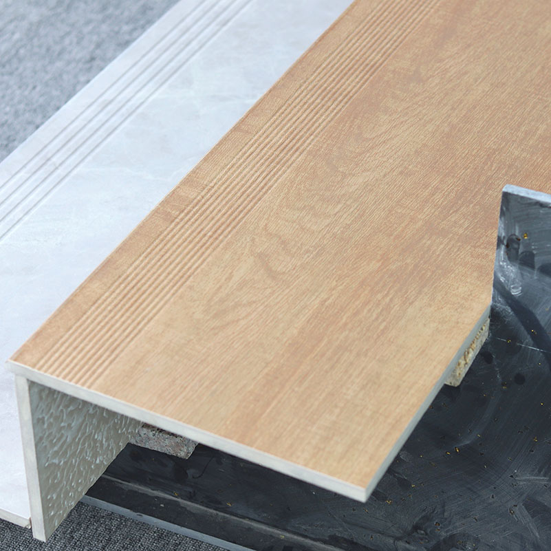Interior Decorative Non-slip Stair Tiles Treads Design Ceramic Matte Glazed Porcelain Floor Stair Tiles