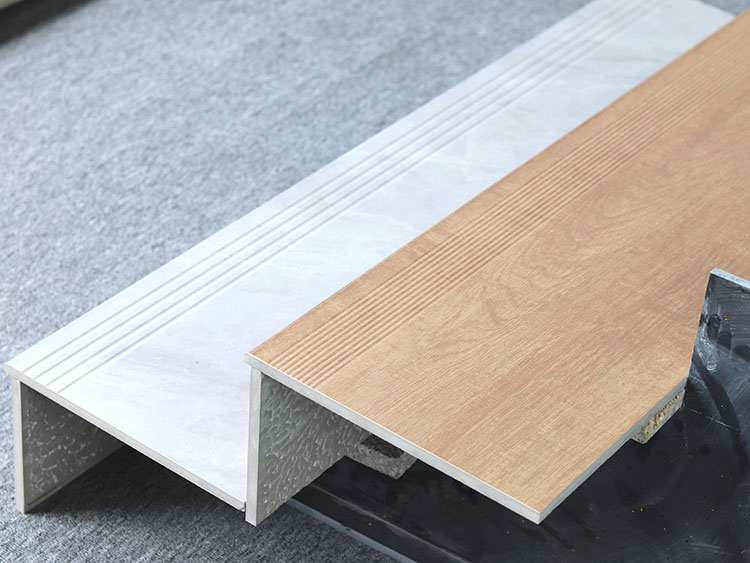 Interior Decorative Non-slip Stair Tiles Treads Design Ceramic Matte Glazed Porcelain Floor Stair Tiles
