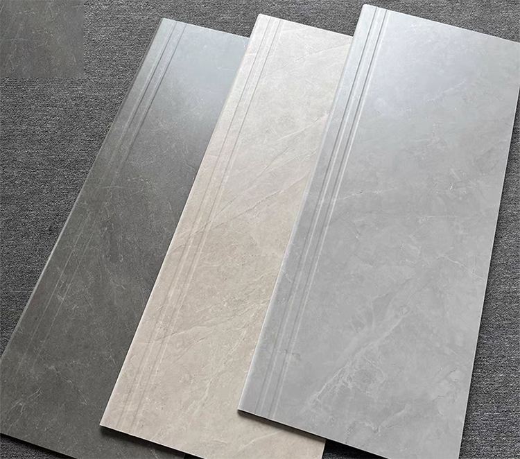 Hot Selling Decor Tile Multi Size House Porcelain Stair Ceramic Tiles Groove Staircase Tiles