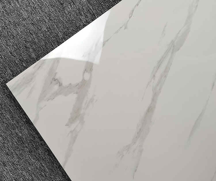 60x60 Carrara White Vitrified Glazed Ceramic Tile for Floor Porcelain Floor Tiles
