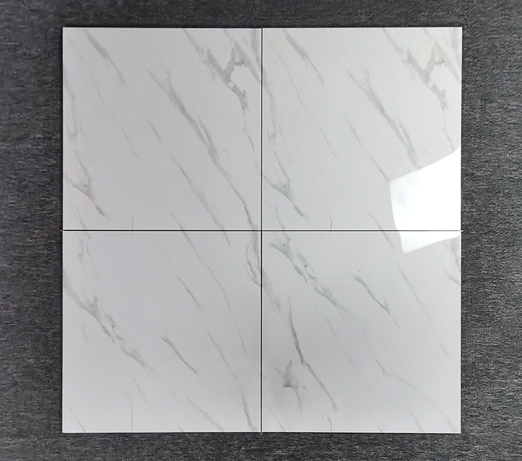 60x60 Carrara White Vitrified Glazed Ceramic Tile for Floor Porcelain Floor Tiles