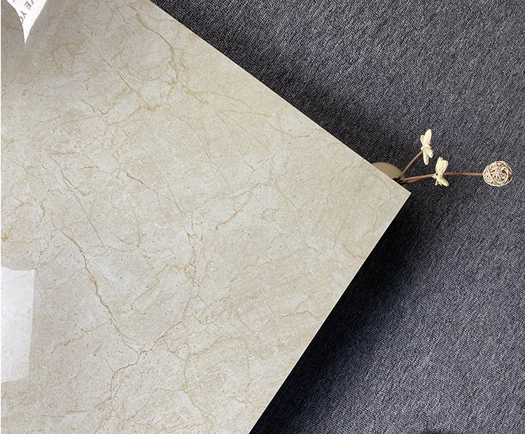 Foshan High Glossy Interior Polished Glazed Ceramic Floor Tiles Gold Vein Marble Look Porcelain Tiles