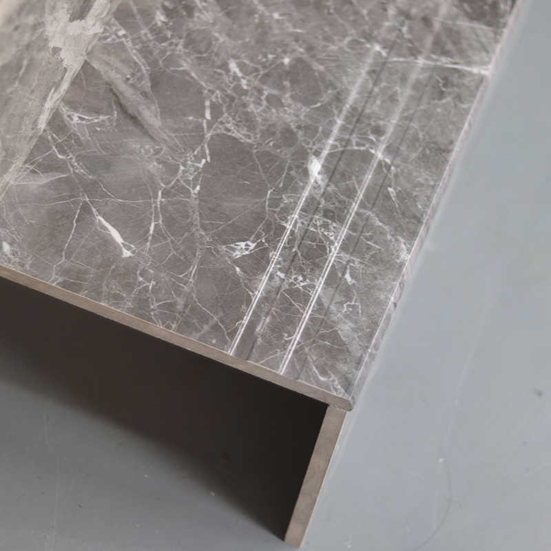 Hot Sale Customized Indoor Staircase Villa Decoration Porcelain Floor Marble Look Stairs Step
