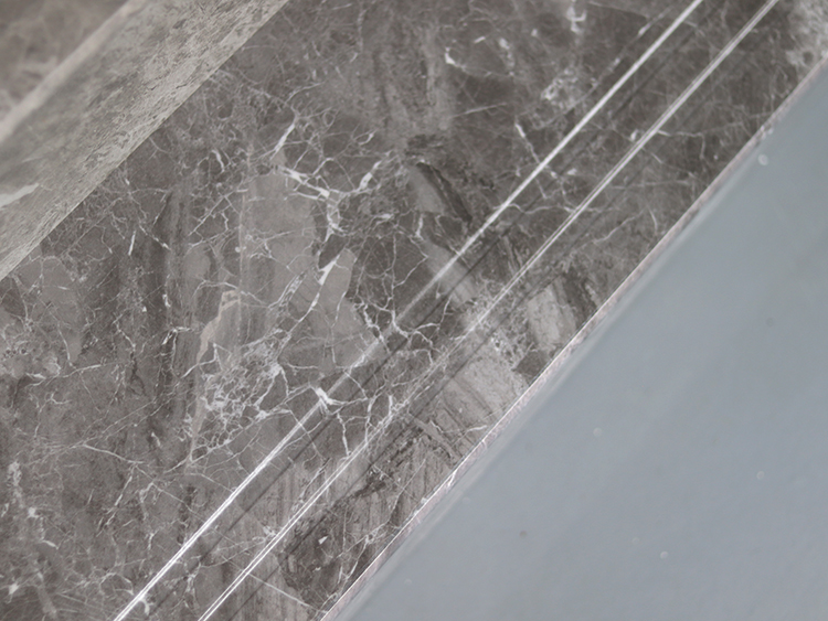 Hot Sale Customized Indoor Staircase Villa Decoration Porcelain Floor Marble Look Stairs Step