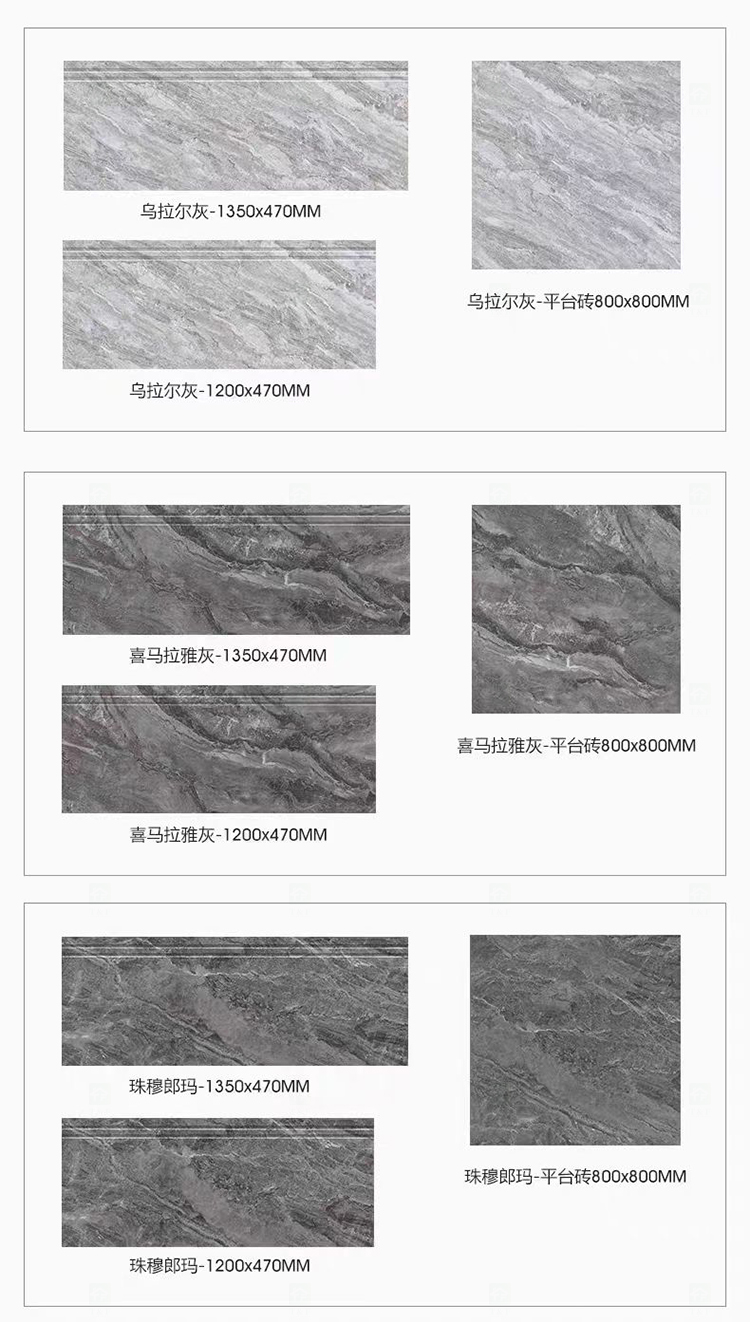 Hot Sale Customized Indoor Staircase Villa Decoration Porcelain Floor Marble Look Stairs Step
