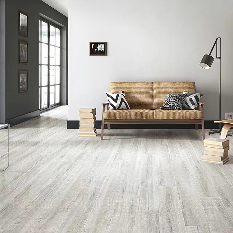 Dark Gray Matte Porcelain Tiles 200 X 1000mm Interior Anti-slip Wooden Floor Tile
