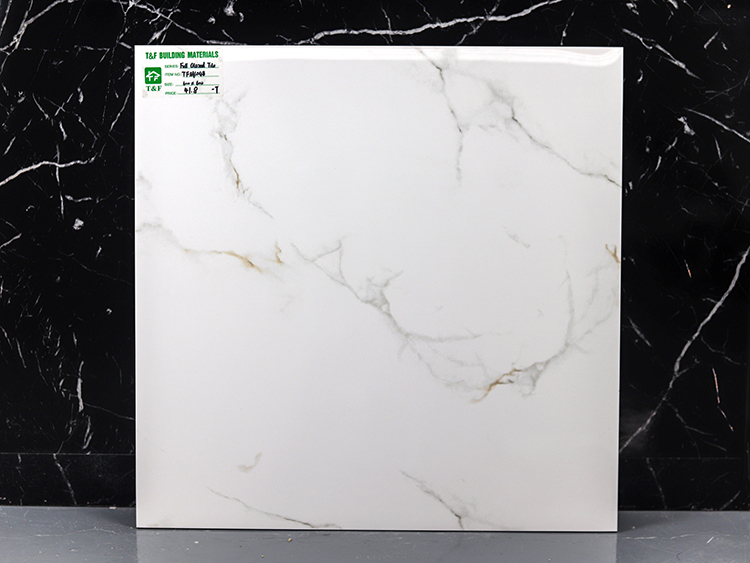 Glossy Carreaux Sol 60x60 Marbre White Ceramic Wall Glazed Porcelanato Porcelain Marble Floor Tile