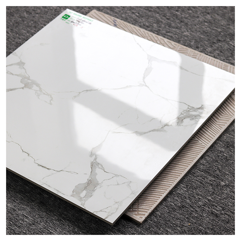 Wholesale 60x60 Polished Glazed Calacatta White Marble Carreaux Maison Floor Tiles for Living Room Porcelain Flooring