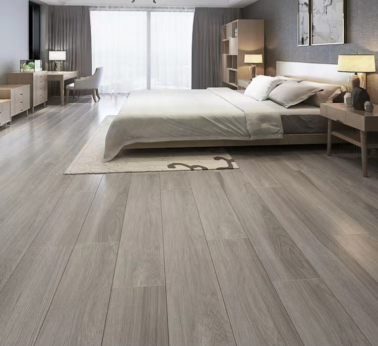 Modern Floor Wood Tiles Matte Surface Wood Like Texture Floor Ceramic Brown Grey Porcelain Wooden Tile