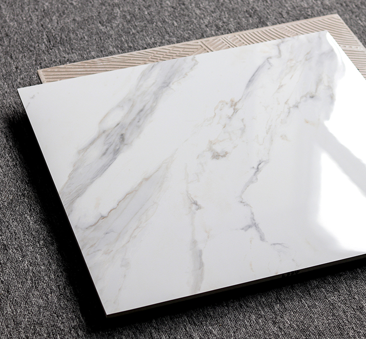 Foshan White Carrelage Porcelanto Marble Floor Porcelain Full Polished Glazed Ceramic Tile