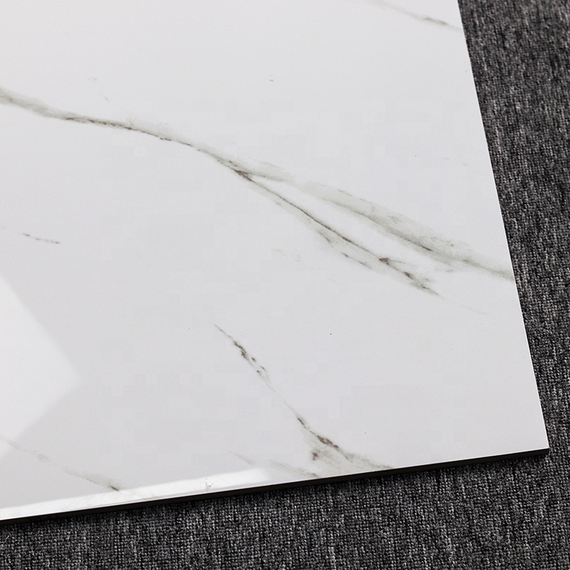 Foshan Pisos Porcelanato Marble 60x60 Polished Glazed Interior Vitrified Floor White Porcelain Tile Design