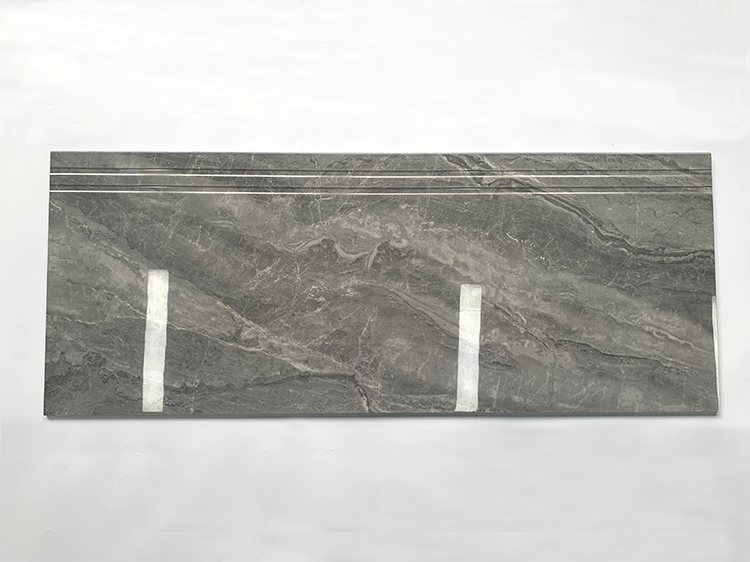 Apartment Gray Marble Look Ceramic Stairs Tile Marble Floor Tiles Design Stairs Step Tiles
