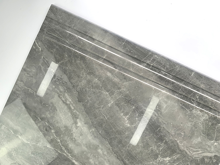 Apartment Gray Marble Look Ceramic Stairs Tile Marble Floor Tiles Design Stairs Step Tiles