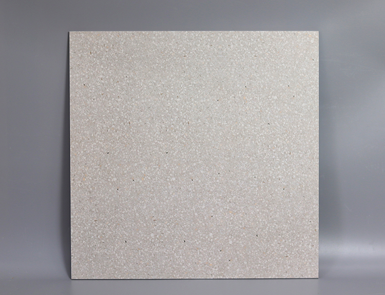 600x600 Matt Finish White Grey Cement Look Porcelain Rustic Restaurant Store Kitchen Floor Terrazzo Tile