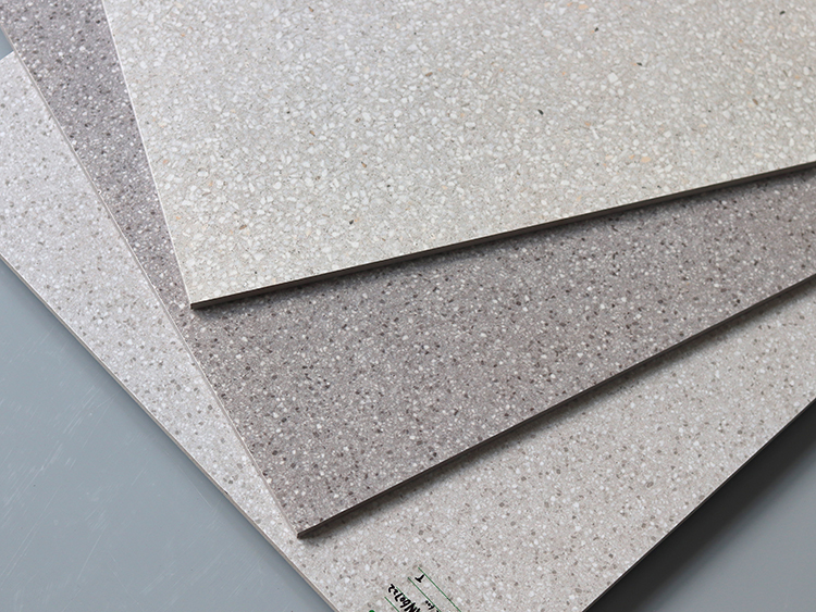 600x600 Matt Finish White Grey Cement Look Porcelain Rustic Restaurant Store Kitchen Floor Terrazzo Tile