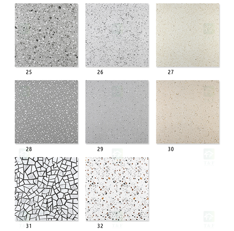 60*60cm High Quality Terrazzo Granite Stone Look Porcelain Terrazo Floor Tiles 60x60