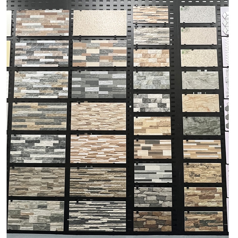 200x400mm Hotel Villa Cultural Stone Finish Outdoor Balcony 3D Decorative Exterior Wall Tile
