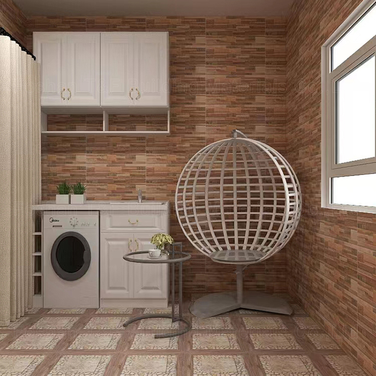 Non Slip Digital Glazed Rustic Decorative Outdoor Ceramic Wall Brick Porcelain Exterior Wall Tiles