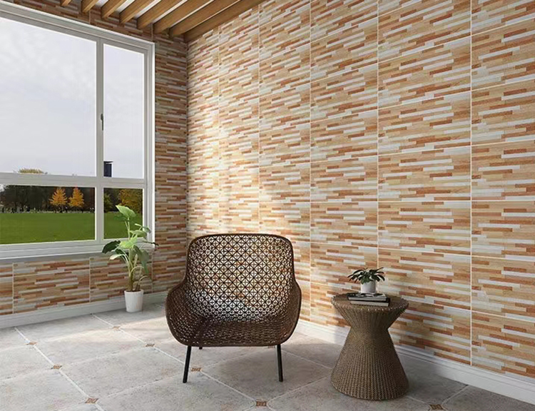 Factory Direct Sale 20x40cm Vintage Front House Tile for Wall 3D Stone Surface Outdoor Wall Tiles