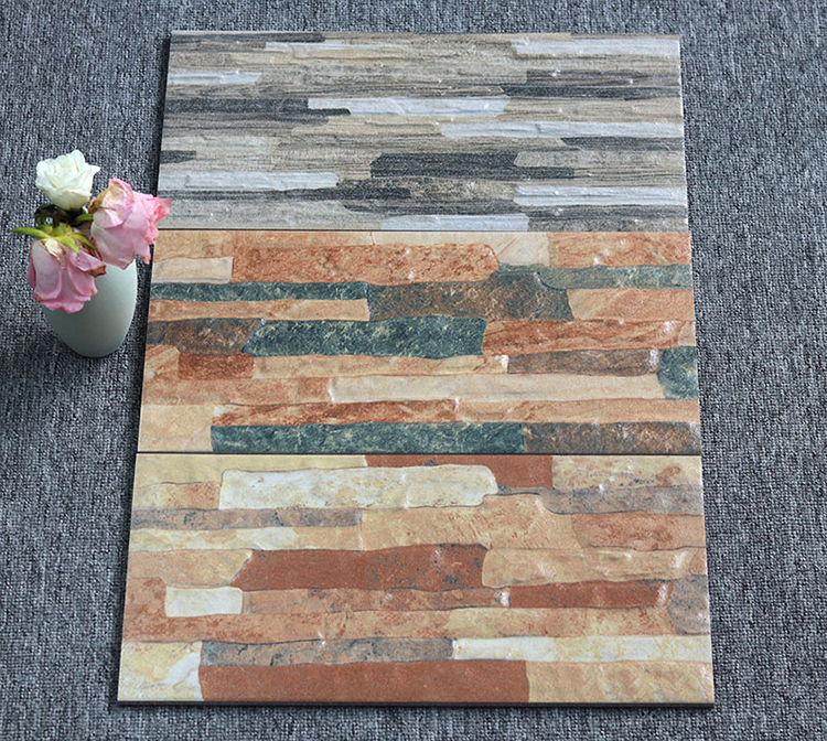 Antique Rough Stone Surface Antifreezing Courtyard Garden Country Ceramic Outdoor Wall Tiles