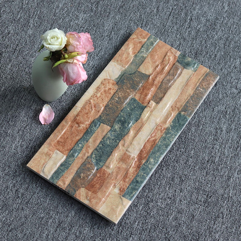 Hot Selling 200*400mm 3D Concave Convex Porcelain Interior and Exterior Decor Wall Tiles