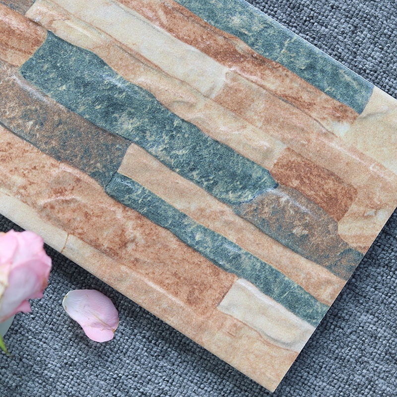 Hot Selling 200*400mm 3D Concave Convex Porcelain Interior and Exterior Decor Wall Tiles