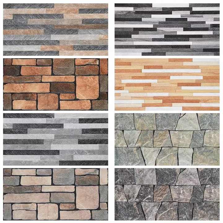 American Rustic Anti-slip Waterproof Outdoor Yard Villa Terrace Garden TV Background Wall Tile