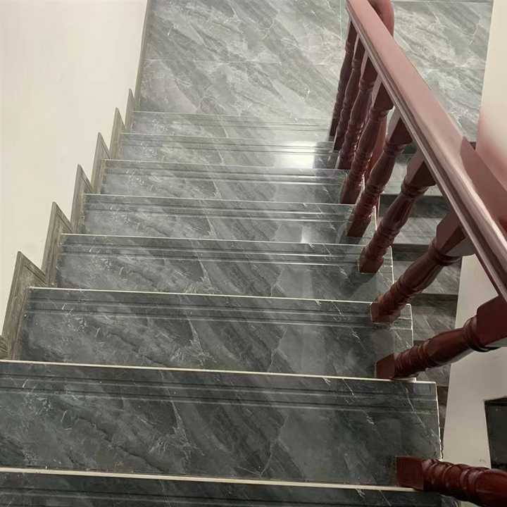 Full Polished Surface Stair Ceramic Tiles 300x1200mm Grey Color Latest Design Decorative Stair Step Tiles