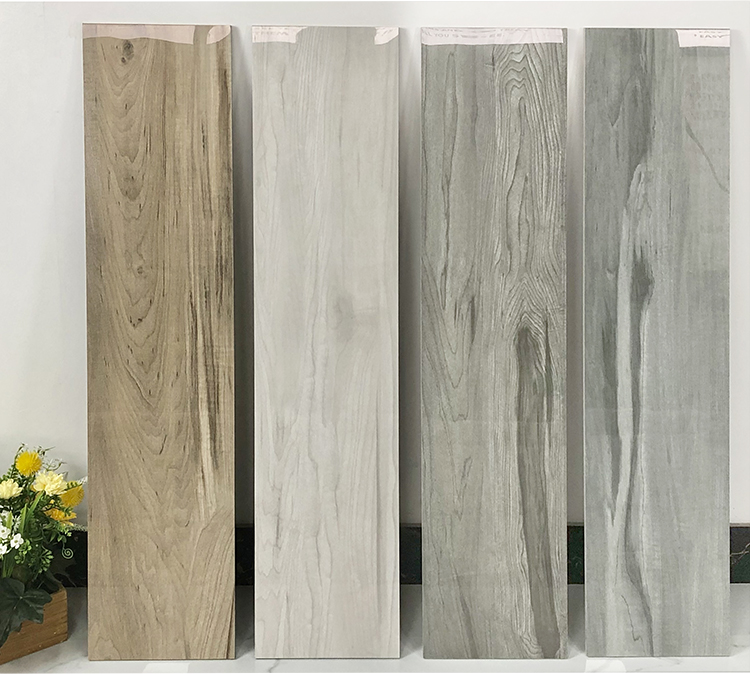 200x900mm High Gloss Digital Glazed Vitrified Wood Plank Look Effect Porcelain Flooring Wooden Tile
