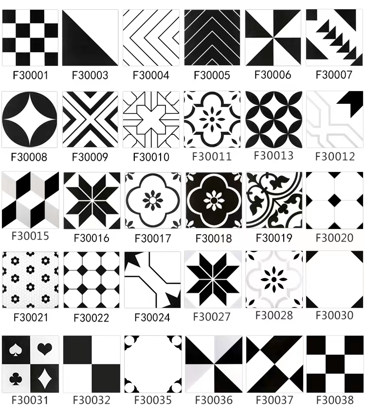 300X300 MM Small Moroccan Style Restaurant Kitchen Bathroom Balcony Wall and Floor Decorative Tiles