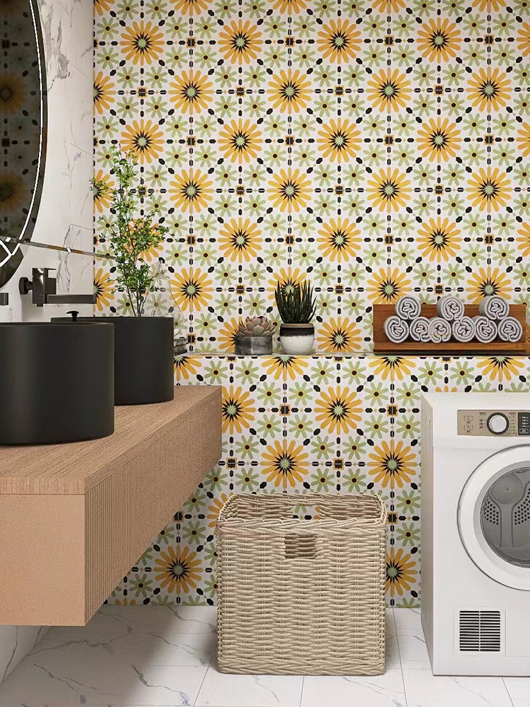 300X300 MM Small Moroccan Style Restaurant Kitchen Bathroom Balcony Wall and Floor Decorative Tiles