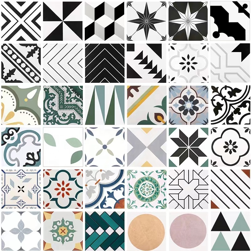 Interior 300 X 300 Colorful Pattern Non Slip Matt Glazed Porcelain Ceramic 3D Art Wall and Floor Tiles