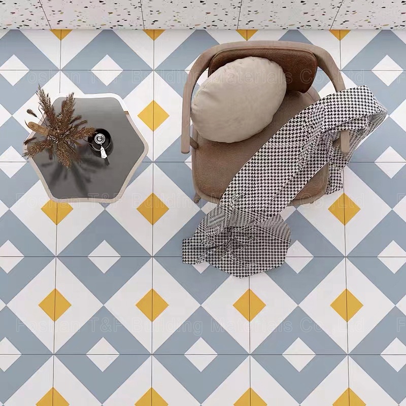 Interior 300 X 300 Colorful Pattern Non Slip Matt Glazed Porcelain Ceramic 3D Art Wall and Floor Tiles
