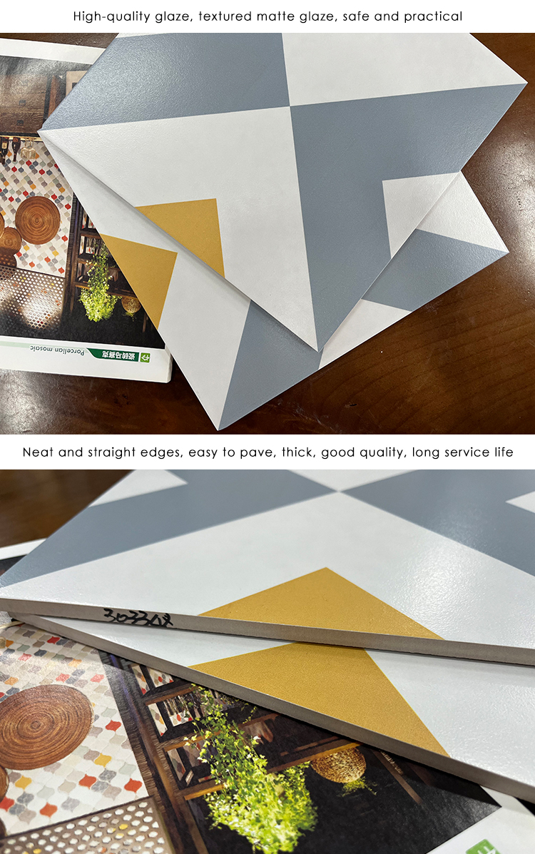 Interior 300 X 300 Colorful Pattern Non Slip Matt Glazed Porcelain Ceramic 3D Art Wall and Floor Tiles
