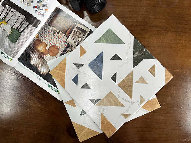 300*300 Nordic Continuous Geometric Colorful Kitchen Wall Cladding Floor Pattern Tile