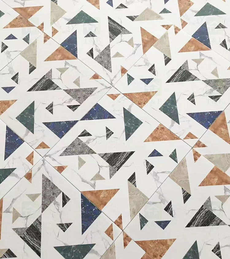 300*300 Nordic Continuous Geometric Colorful Kitchen Wall Cladding Floor Pattern Tile