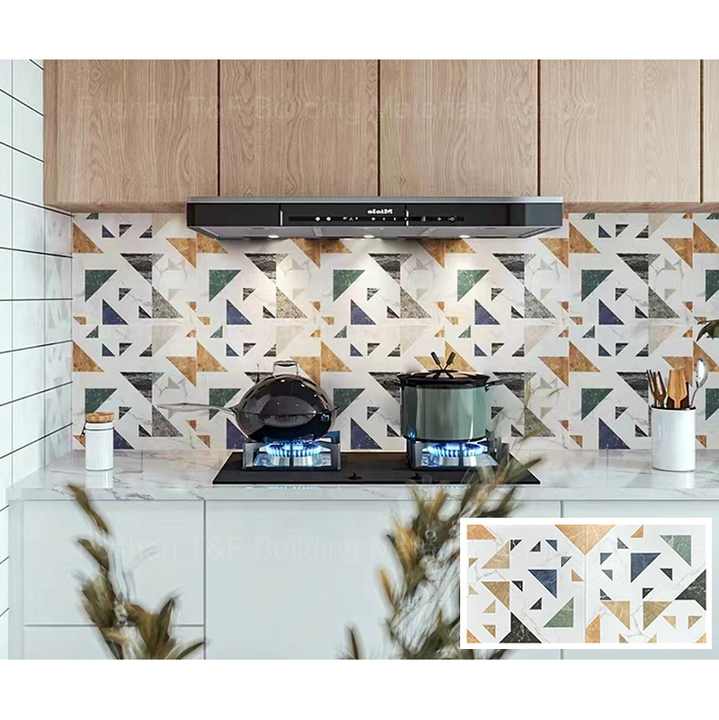 300*300 Nordic Continuous Geometric Colorful Kitchen Wall Cladding Floor Pattern Tile