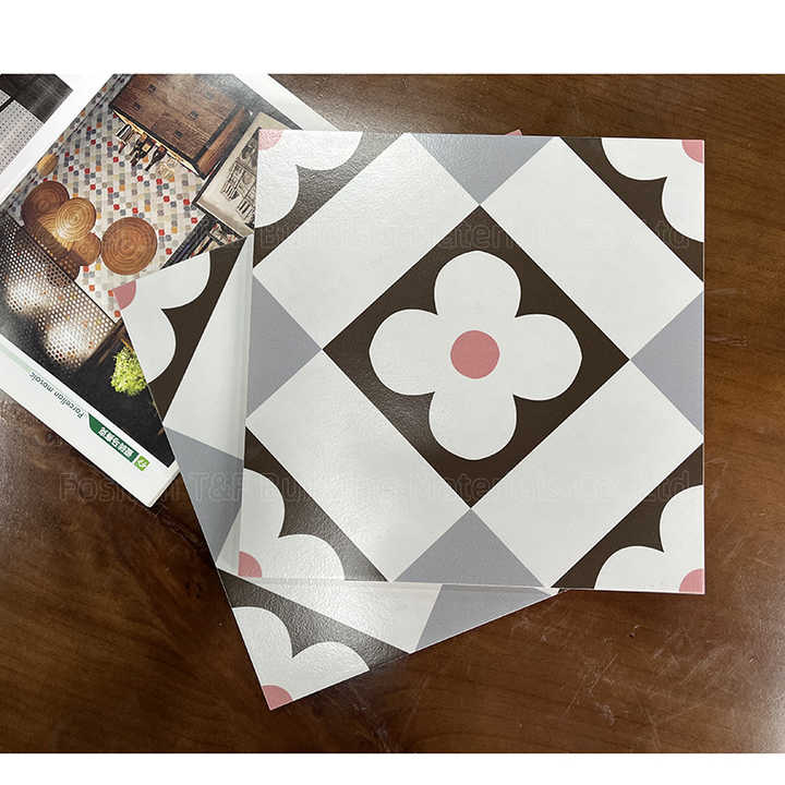 30x30 Nordic Style Small Square Mosaic Flower Porcelain Kitchen Wall Ceramic Balcony Floor Tiles