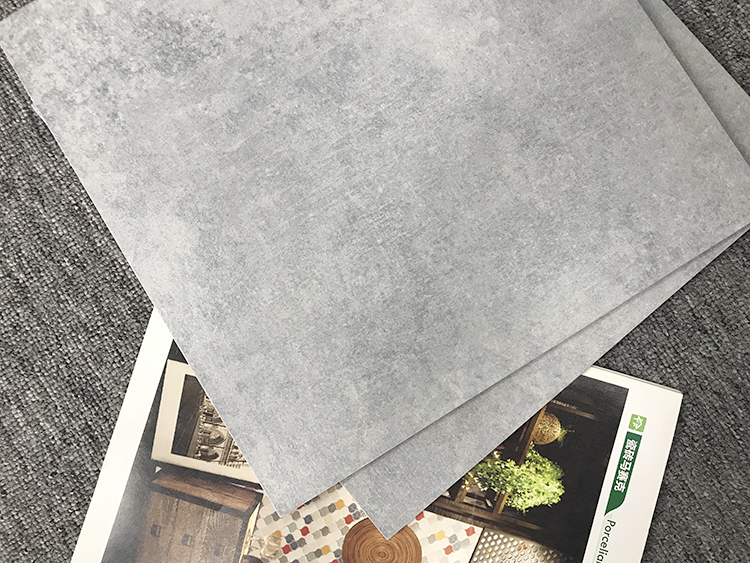 300X300 600X600 Non Slip Modern Cement Style Dark Grey Bathroom Ceramic Floor Tiles